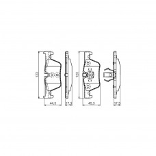 Гальмівні колодки Bosch 0 986 494 554