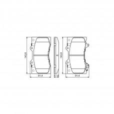 Гальмівні колодки Bosch 0 986 494 693