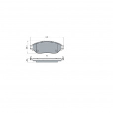 Гальмівні колодки Bosch 0 986 494 741