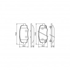 Гальмівні колодки Bosch 0 986 494 930