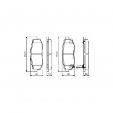 Гальмівні колодки Bosch 0 986 495 135