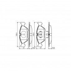 Гальмівні колодки Bosch 0 986 495 162