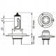 Автолампа Bosch галогенова 55W (1 987 302 071)