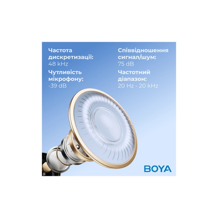 Мікрофон Boya K3-02 RGB Type-C/3,5 мм Black (BOYA K3-02)