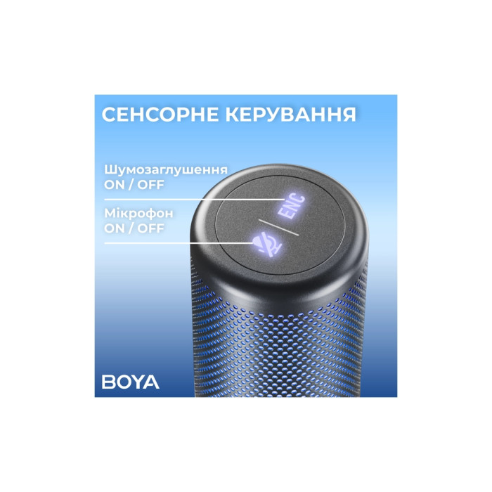 Мікрофон Boya K3-02 RGB Type-C/3,5 мм Black (BOYA K3-02)