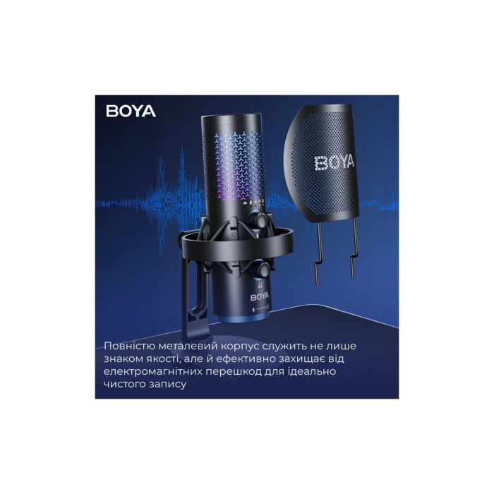 Мікрофон Boya K5-02 RGBType-C/3,5 мм Jack Black (BOYA K5-02)