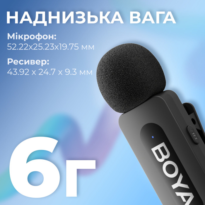 Мікрофон Boya BY-V20 Type-C Black (BY-V20)