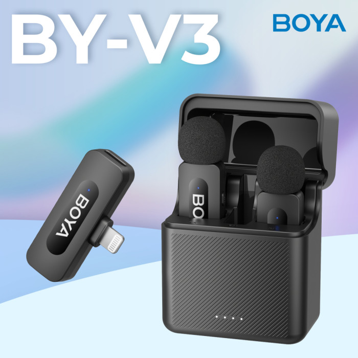 Мікрофон Boya BY-V3 Lightning Black (BY-V3)