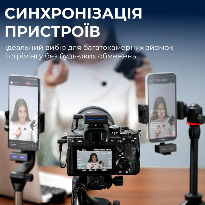 Мікрофон Boya LINK 3-01 Type-C/TRS/Lightning Black (LINK 3-01)