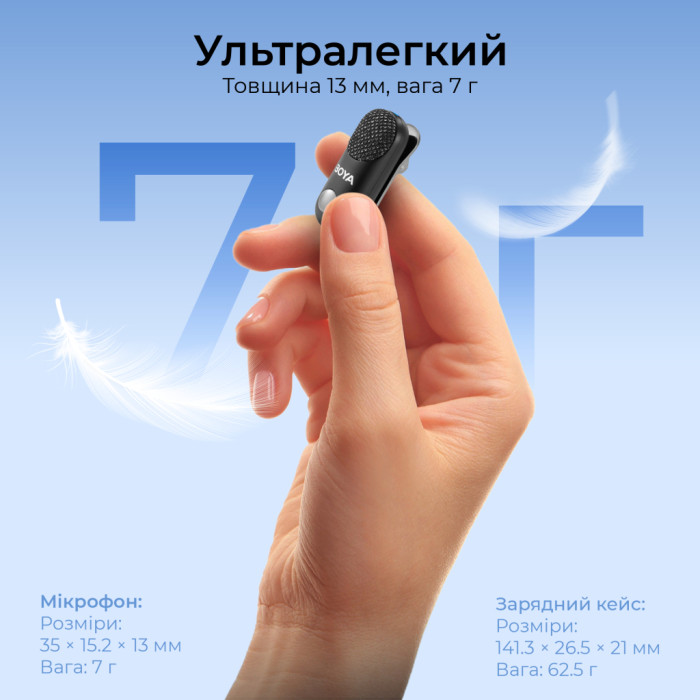 Мікрофон Boya Magic-02 Type-C/Lightning Black (Magic-02)