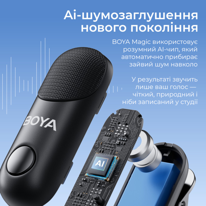Мікрофон Boya Magic-07 Type-C Black (Magic-07)
