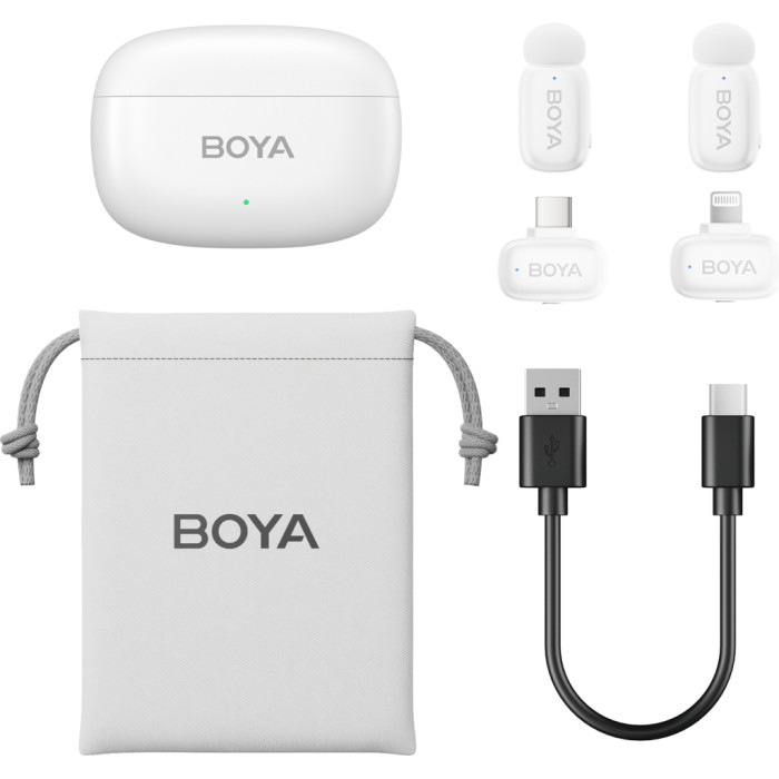 Мікрофон Boya mini-13 Type-C/Lightning White (mini-13)