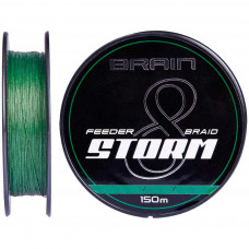 Шнур Brain fishing Storm 8X 150m 0.18mm 27lb/12.2kg Green (1858.51.74)