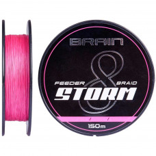 Шнур Brain fishing Storm 8X 150m 0.16mm 25lb/11.1kg Pink (1858.51.91)