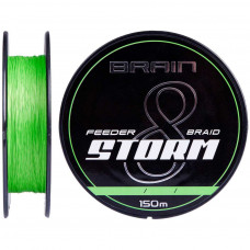 Шнур Brain fishing Storm 8X 150m 0.06mm 8lb/3.8kg Lime (1858.51.95)