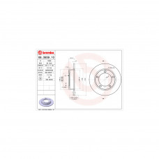 Гальмівний диск Brembo 08.3939.10