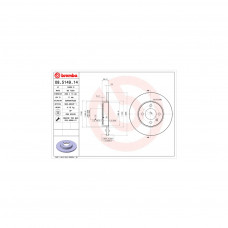 Гальмівний диск Brembo 08.5149.14