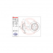 Гальмівний диск Brembo 08.6897.11