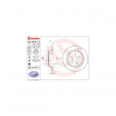 Гальмівний диск Brembo 08.8405.10