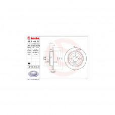 Гальмівний диск Brembo 08.9163.21