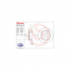 Гальмівний диск Brembo 08.9179.10