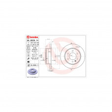 Гальмівний диск Brembo 08.9509.11