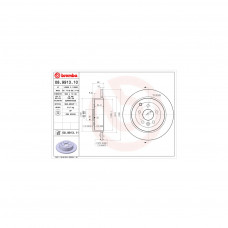 Гальмівний диск Brembo 08.9913.11