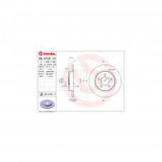 Гальмівний диск Brembo 08.A725.10