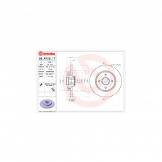 Гальмівний диск Brembo 08.A729.17