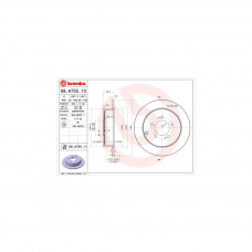 Гальмівний диск Brembo 08.A755.11