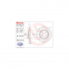 Гальмівний диск Brembo 08.A759.1X