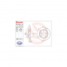 Гальмівний диск Brembo 08.A912.10