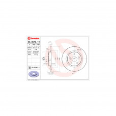 Гальмівний диск Brembo 08.B045.10