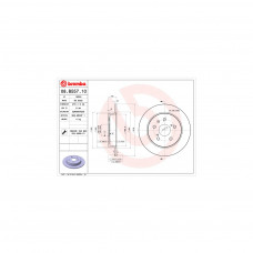 Гальмівний диск Brembo 08.B557.10