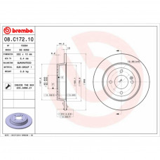 Гальмівний диск Brembo 08.C172.10