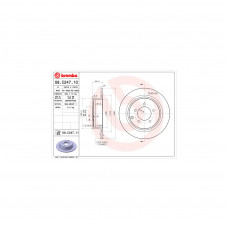 Гальмівний диск Brembo 08.C247.11