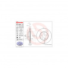 Гальмівний диск Brembo 09.8404.11