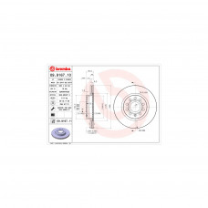 Гальмівний диск Brembo 09.9167.11