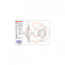 Гальмівний диск Brembo 09.9772.11