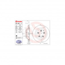 Гальмівний диск Brembo 09.9871.11