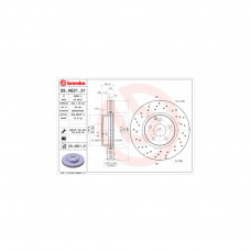 Гальмівний диск Brembo 09.A621.31