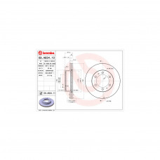 Гальмівний диск Brembo 09.A634.10