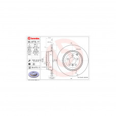 Гальмівний диск Brembo 09.A772.11