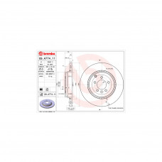 Гальмівний диск Brembo 09.A774.11