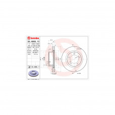 Гальмівний диск Brembo 09.A966.11