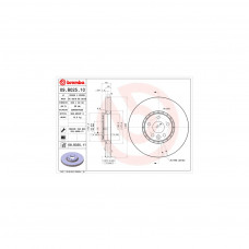 Гальмівний диск Brembo 09.B025.11