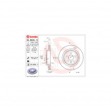 Гальмівний диск Brembo 09.B026.11