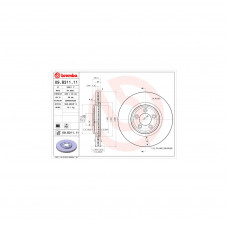 Гальмівний диск Brembo 09.B311.11