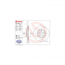 Гальмівний диск Brembo 09.B312.11