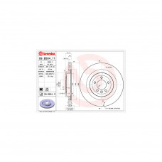 Гальмівний диск Brembo 09.B504.11